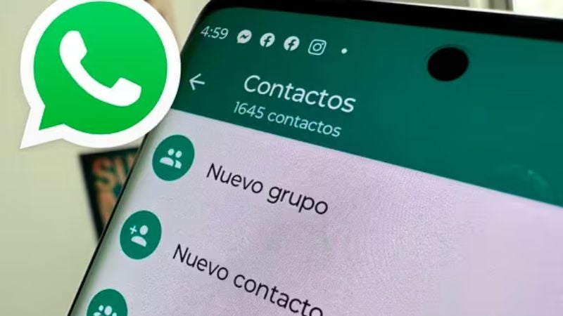 Borrar contactos de WhatsApp