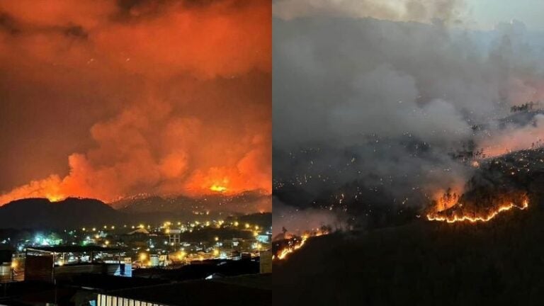 incendio en La Tigra