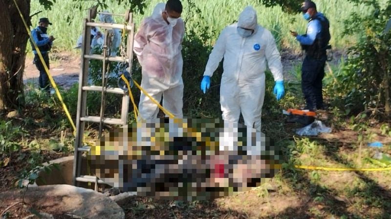 Encuentran dos cadáveres en el interior de un pozo malacate en Santa Bárbara