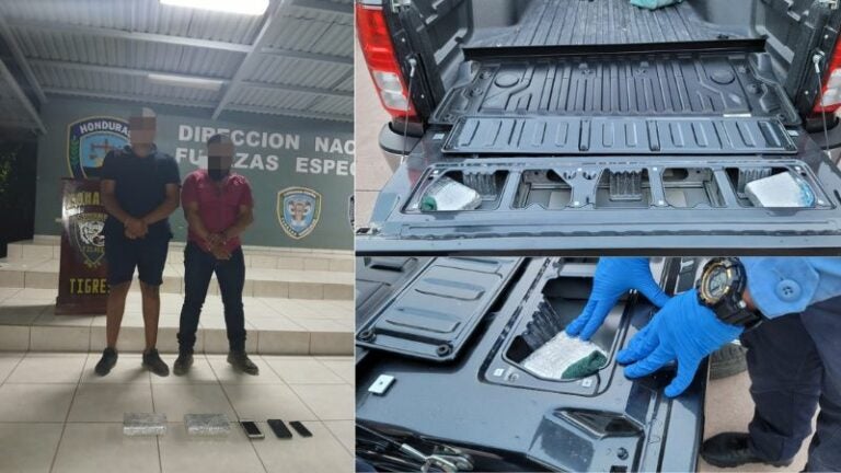 Con dos kilos de cocaína capturan a sujetos en Rio Hondo