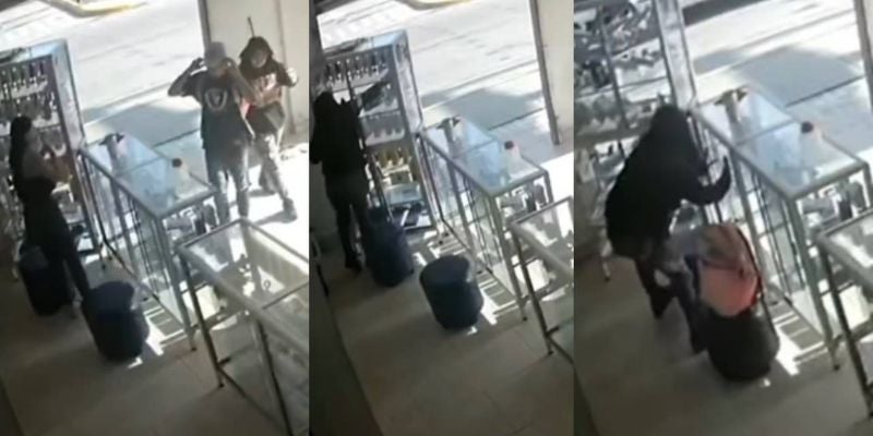 Captan a presunta pareja asaltando una tienda en Choloma, Cortés 