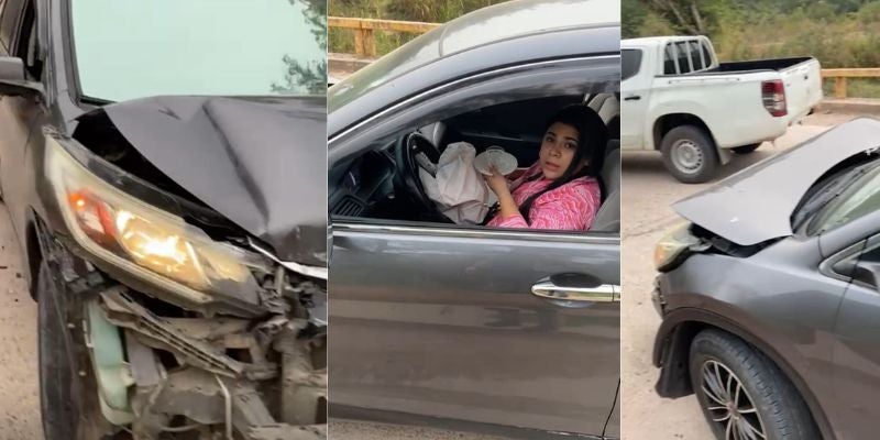 Video | Un fuerte accidente se registra en la carretera de Copán
