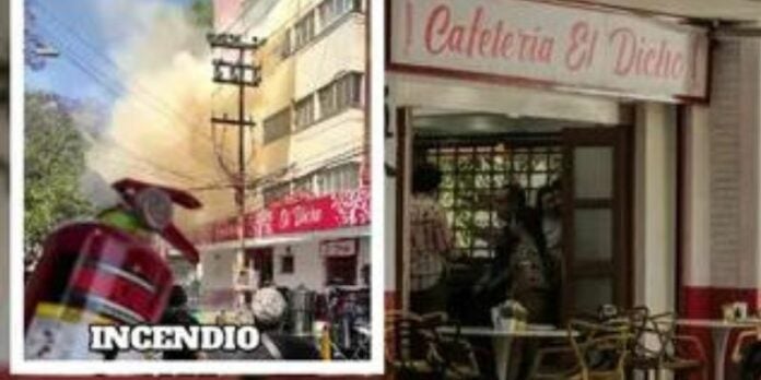 Incendio destroza la famosa cafetería donde graban 