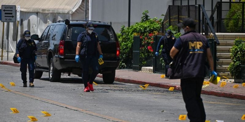 Dos muertos en ataque armado contra una fiscal en Guatemala