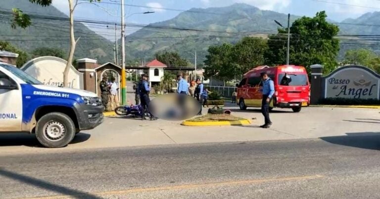 De varios disparos ultiman a motociclista en carretera de El Progreso a Santa Rita