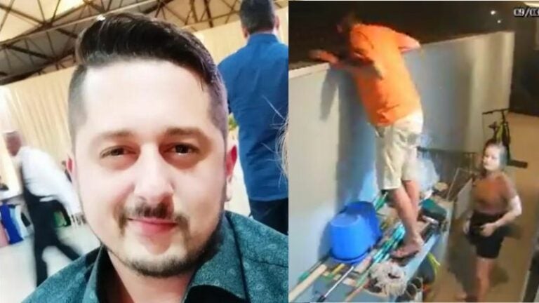 Hombre recibe disparo al asomarse sobre pared en Brasil