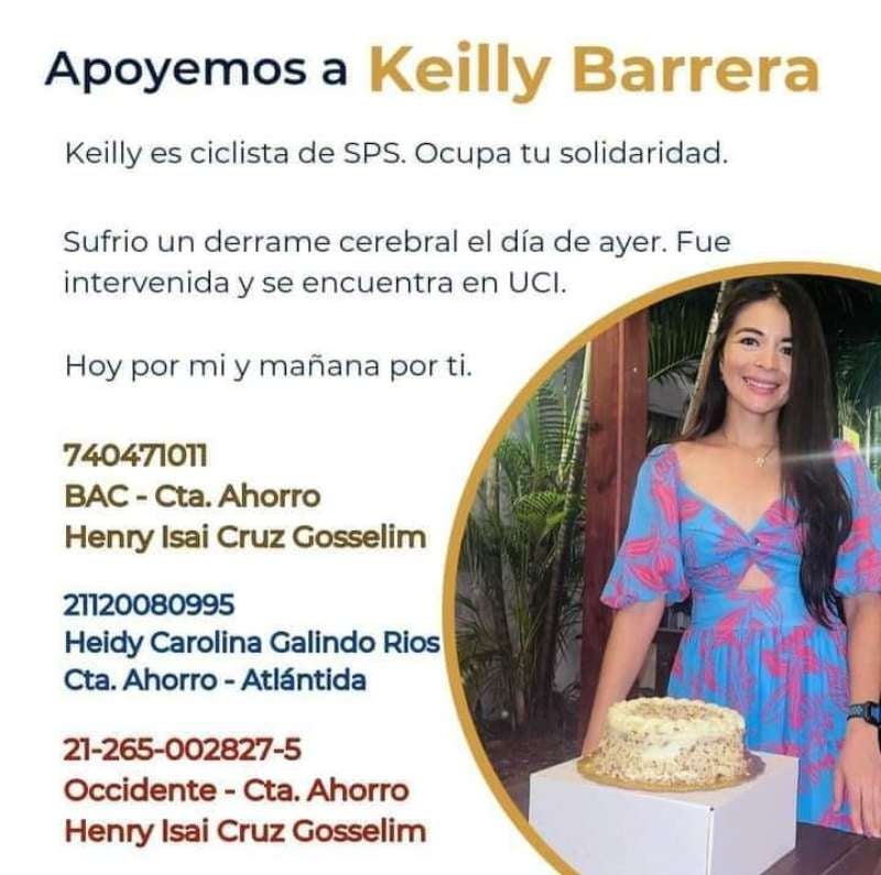 Detalles para apoyar a la ciclista.