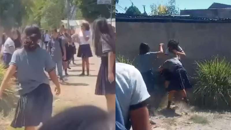Estudiantes pelean en Santa Bárbara