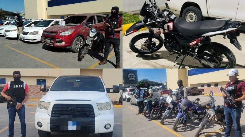Marcas carros motos robadas Honduras