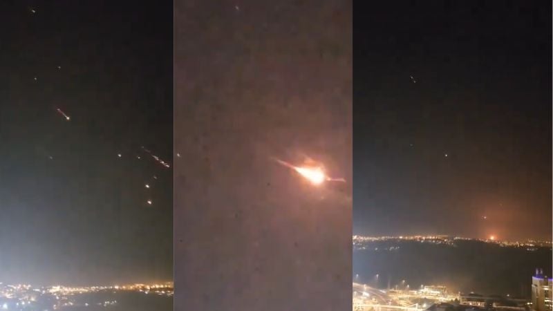 VIDEO: Primeros drones lanzados por Irán comienzan a impactar territorio israelí