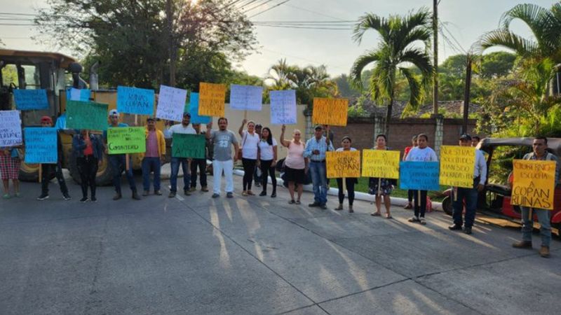 Protestas en Copán