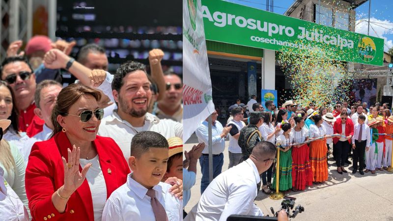 Xiomara Castro inaugura el primer Agrosupro del país, en Olancho