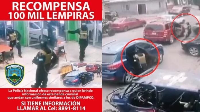 Ofrecen L 100 mil de recompensa por banda que asaltó autolote