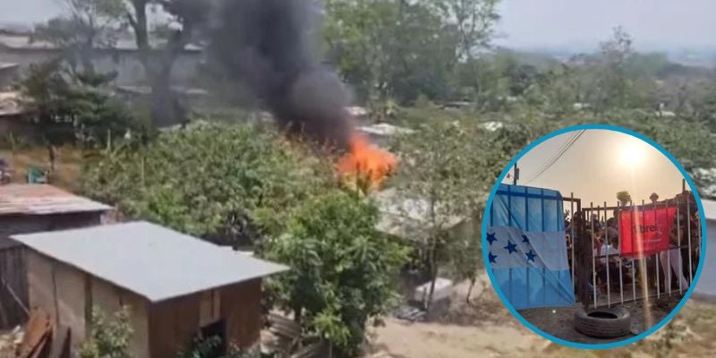 Más de 50 familias incendian sus casas durante desalojos en la colonia Enmanuel de SPS