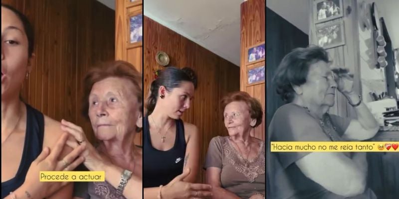 Abuelita ayuda a su nieta a mentir para que consiga una beca