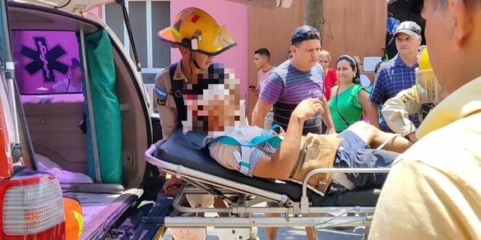 Hombre termina en el hospital tras sufrir una descarga eléctrica en Santa Bárbara