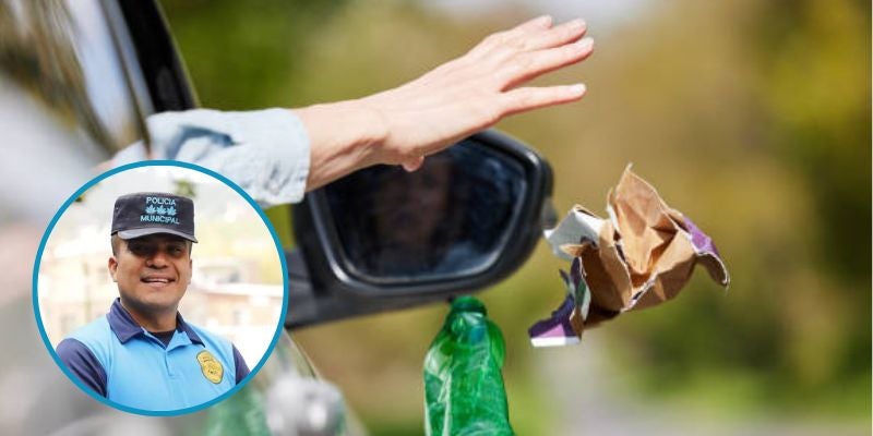 Advierten con decomisar vehículos de conductores que boten basura en las calles de TGU