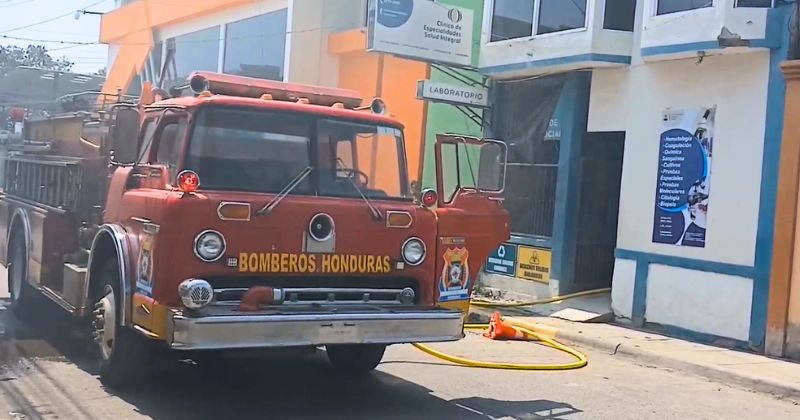 Incendio en clínica privada de Siguatepeque