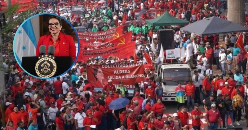 Presidenta Xiomara convoca a hondureños a marcha del 1 de mayo
