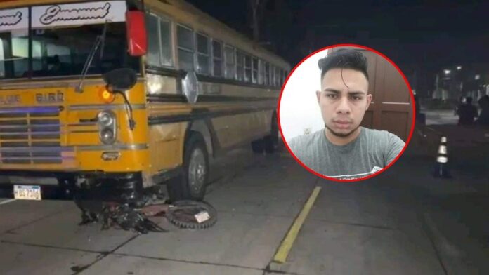 Bus mata a joven motociclista en Choloma