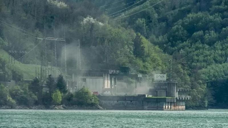 Explosión central hidroeléctrica Italia