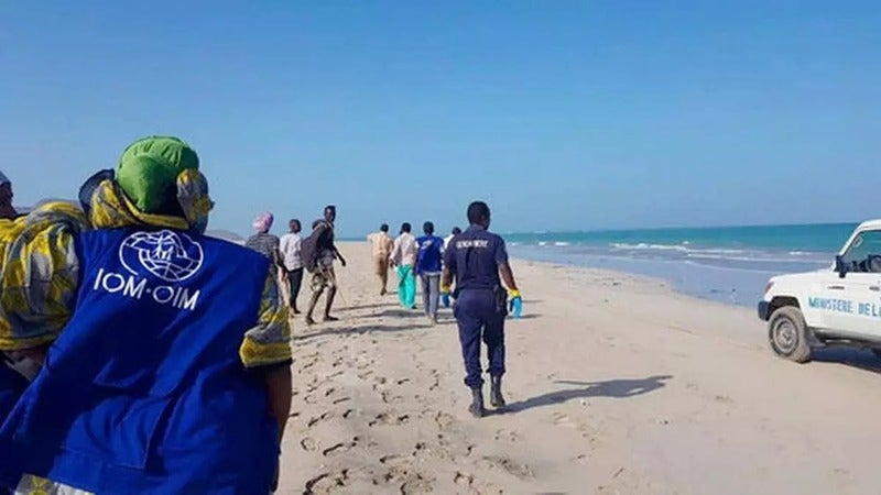 38 migrantes mueren embarcación en Yibuti