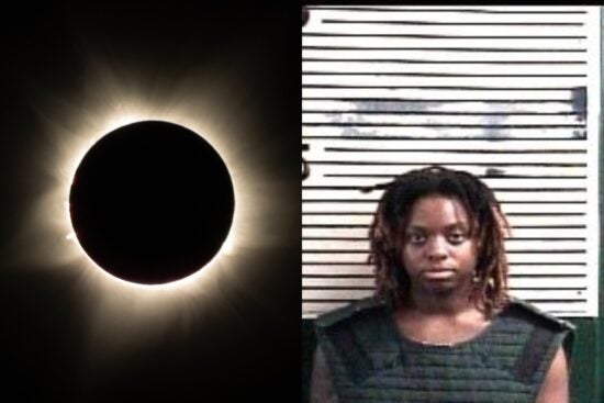 mujer provoca tiroteo eclipse