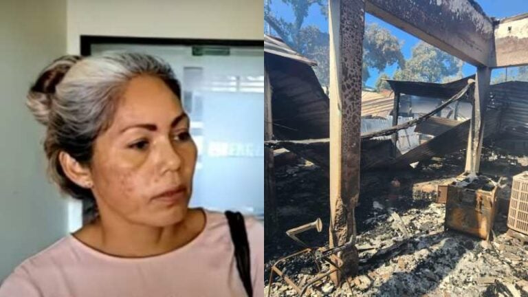 Madre relata incendio de Roatán