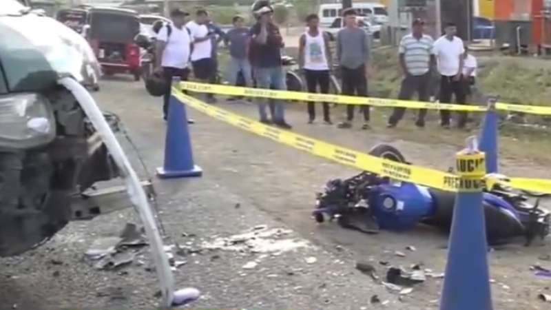 Muere joven motociclista en San Manuel