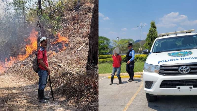 Capturan a hombre por causar incendio