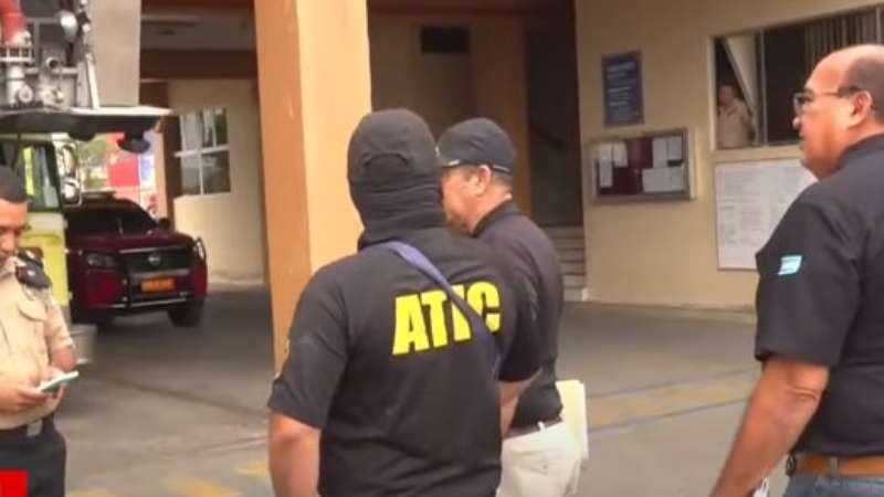ATIC en la estación del Cuerpo de Bomberos.