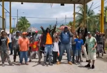 Pescadores Misquitos protestan por falta de permisos para zarpar en La Ceiba