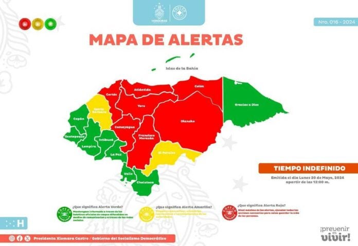 Nuevamente declaran alerta roja en 7 departamentos por contaminación