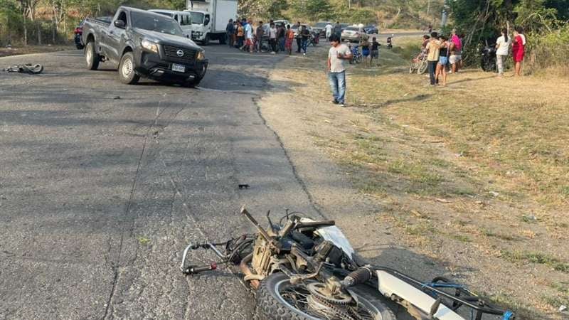 Motociclista muere Choloma