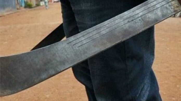 Niño machete