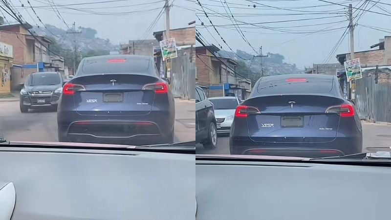 carro Tesla en Tegucigalpa