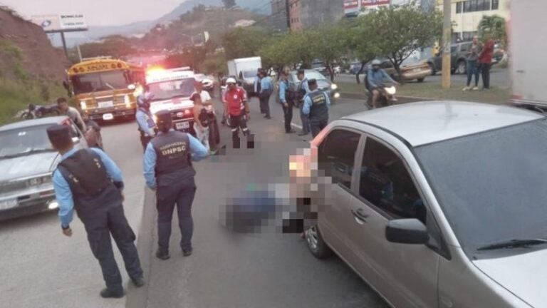 Motociclista pierde la vida al impactar con un vehículo en TGU