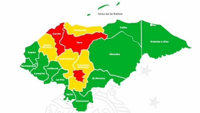 Suman a alerta roja Cortés y Yoro por tiempo indefinido
