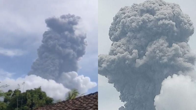Volcán Concepción registra fuerte explosión de gases y cenizas en Nicaragua