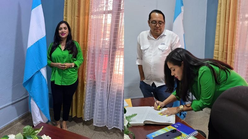 Juramentan a nueva alcaldesa de Marcala, Ana Lucía Castro