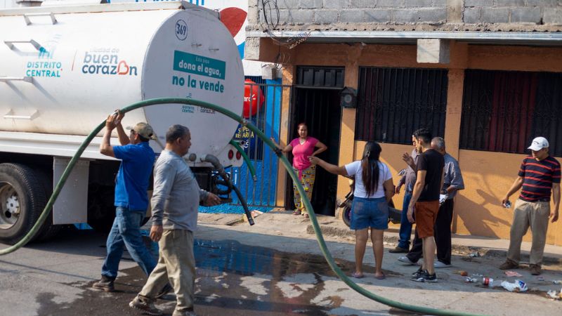 Déficit de agua en Tegucigalpa