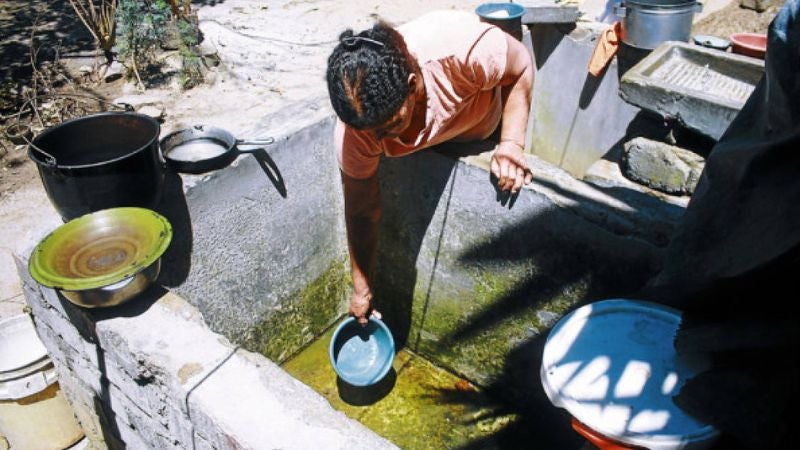 Habitante de zonas altas de Danlí, denuncian escasez de agua