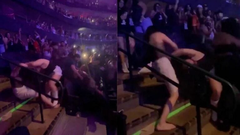 Pelea en concierto de Bad Bunny