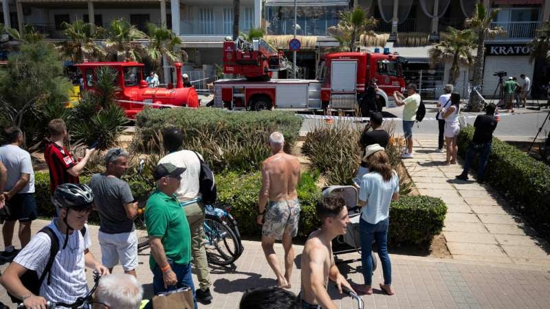 El hundimiento de un restaurante-club en la turística ciudad española de Palma de Mallorca dejó cuatro muertos. (AFP).
