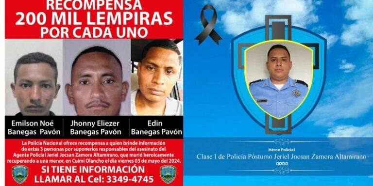 Ofrecen recompensa por información de asesinos de agente policial