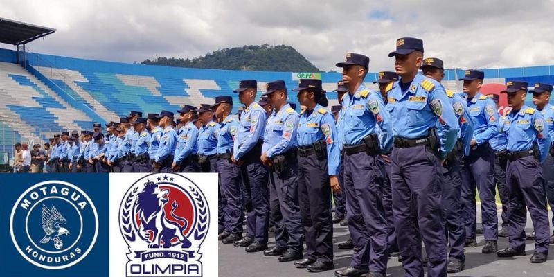 Policía Nacional anuncia medidas a tomar por el partido entre Motagua-Olimpia