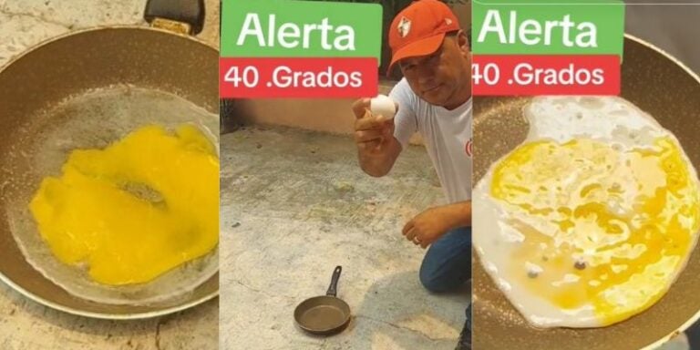 Altas temperaturas en El Progreso provocan que se pueda cocinar un huevo