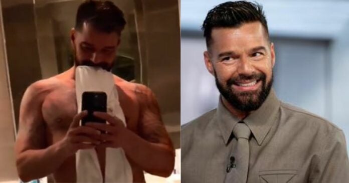 Ricky Martin calentó las redes publicando video con poca ropa