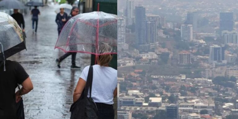 Anuncian un inicio de semana lluvioso en algunas zonas del país; persiste la capa de humo