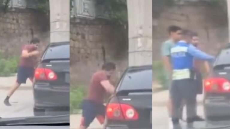 VIDEO | Dos conductores se van a los golpes en Tegucigalpa